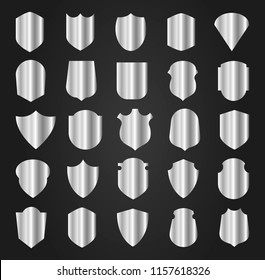 Set of vector shields. Vector illustration. Eps 10