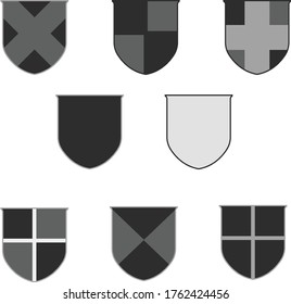 Set of Vector Shields/Coat of Arms