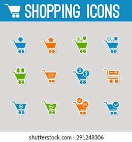 Set of vector shopping icons