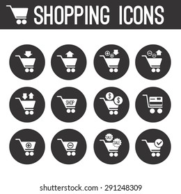 Set of vector shopping icons