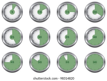 set vector simple abstract timers