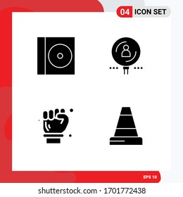 Set of Vector Solid Glyphs on Grid for case; architect; find; professional; spanner Editable Vector Design Elements