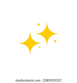set of vector sparkling star elements line 