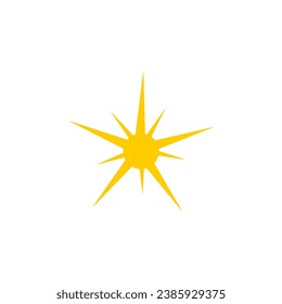 set of vector sparkling star elements line 