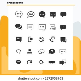 set vector speech bubble icons