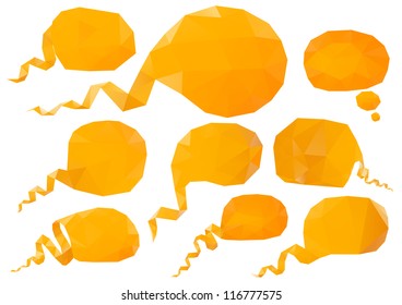 Set of vector speech bubbles, design elements