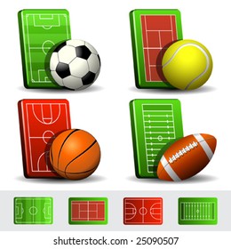 Set of vector sport icons