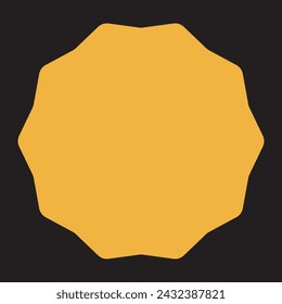 Set of vector starburst, sunburst badges. Nine different color. Simple flat style Vintage labels. Design elements. Colored stickers. A collection of different types and colors icon. 