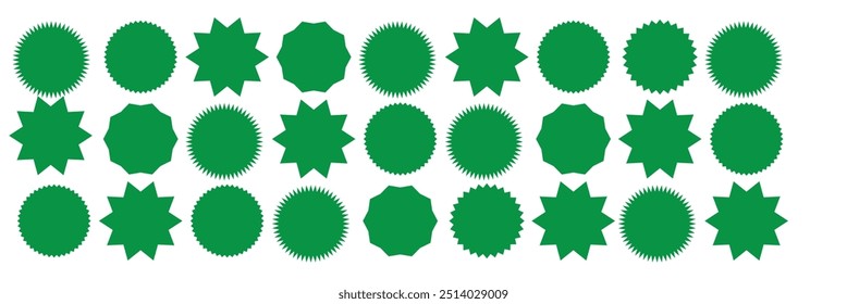 Set of vector starburst, sunburst badges. Starburst speech bubbles. Vector set of starburst, sunburst icons. Black Sunburst Promo Tags. Flat vintage stickers, labels on white background. 11:11