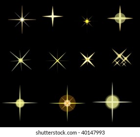 set of vector stars