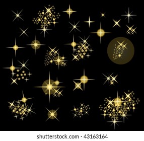 set of vector stars