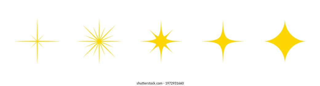 Set vector stars. Vector Illustration
