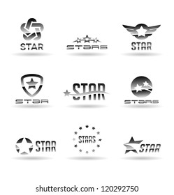 Set of vector stars. Star icons. Vol 2.