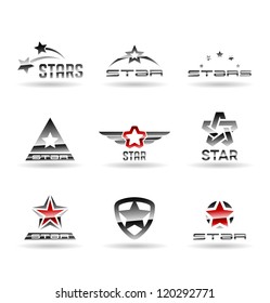 Set of vector stars. Star icons. Vol 1.