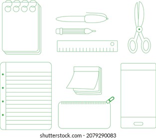 Conjunto de estacionamientos vectoriales, aislados