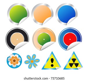 set of vector stickers