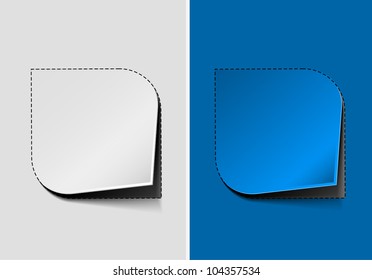 Set of vector stickers for your text design.