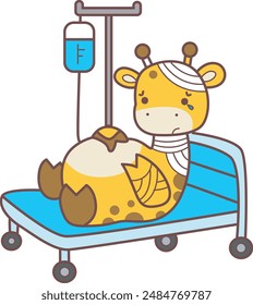 
Set Vector Stock Illustrations Isolated of Baby Giraffe.
Cute giraffe animals with various activities.
Funny sticker of Giraffe animal kids.