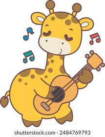 
Set Vector Stock Illustrations Isolated of Baby Giraffe.
Cute giraffe animals with various activities.
Funny sticker of Giraffe animal kids.