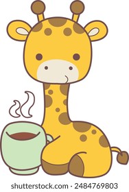 
Set Vector Stock Illustrations Isolated of Baby Giraffe.
Cute giraffe animals with various activities.
Funny sticker of Giraffe animal kids.