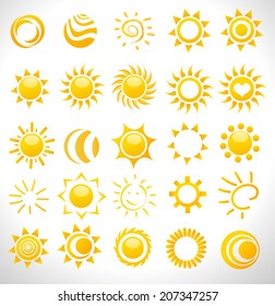 set of vector suns