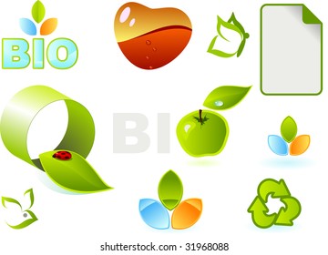 set of vector symbols on ecology