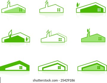 set of vector symbols - real estate