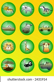 Set of vector symbols (Safari)