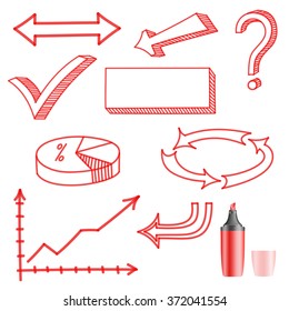 Set of vector symbols for your design.