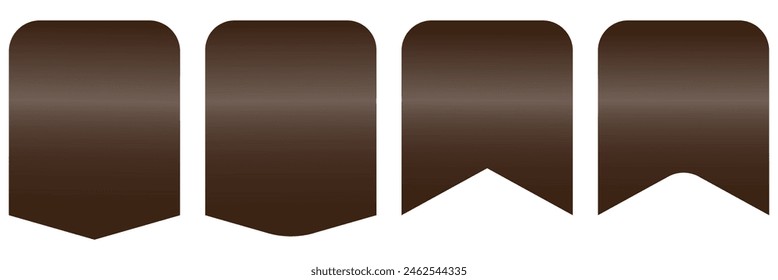 Set of vector tags or labels. Vector illustration