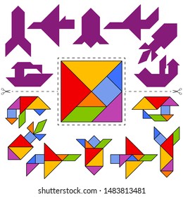 117 Tangram transport Images, Stock Photos & Vectors | Shutterstock