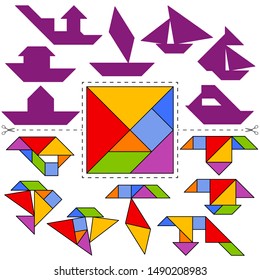 117 Tangram transport Images, Stock Photos & Vectors | Shutterstock