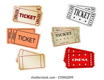 set of vector  tickets, vector, eps 10