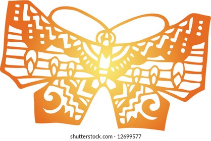 Set of Vector from Traditional Chinese Paper-cut, very popular in North-West China, for celebration of Spring Festival or Wedding