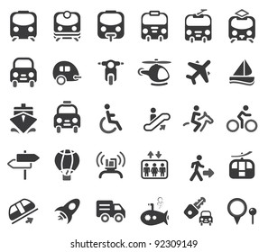 Set of vector transportation icon