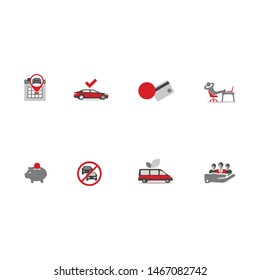 Set of vector transportation icons