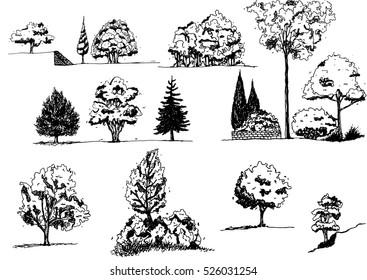 Similar Images, Stock Photos & Vectors of Set of hand drawn architect ...