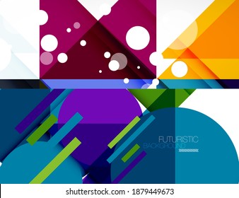 Conjunto de fundos geométricos de triângulo vetorial. Ilustração vetorial para capas, banners, folhetos e cartazes e outros desenhos