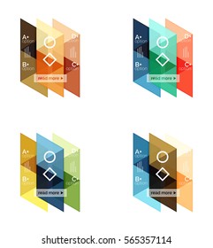 Set of vector triangle geometric infographic for workflow layout, diagram, number options or web design