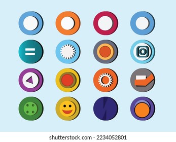 Set of vector UI and UX icons set