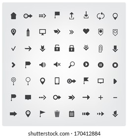 set of vector universe web icons