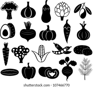 set of vector vegetables