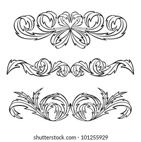 Set of vector vignettes.