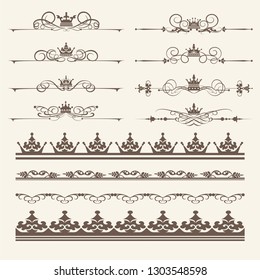 Set of vector vintage elements for your design