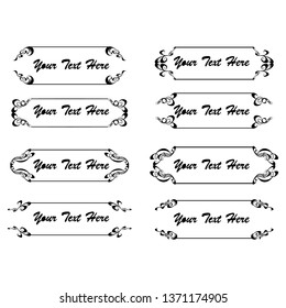 Line Border Doodle Frame Nails Drawn Stock Vector (Royalty Free) 142628935