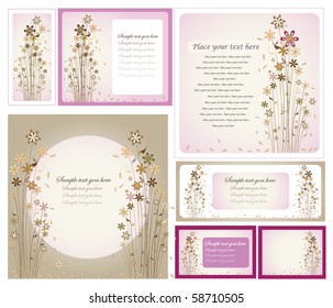 set of vector vintage tags or greeting card