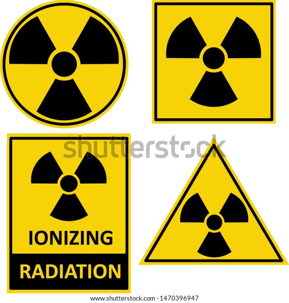 Conjunto de etiquetas de advertencia vectoriales con materiales ...