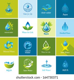 Set of vector Water icons 2.