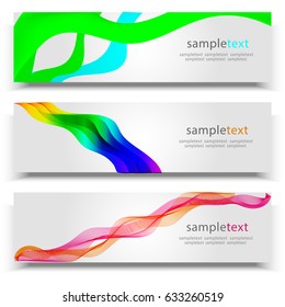 Set of vector web banners