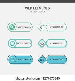 Set of Vector Web Elements